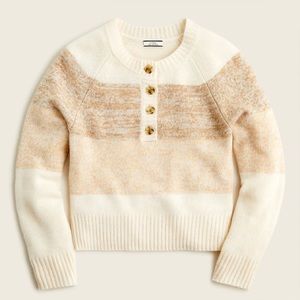 NWT J.Crew Cashmere Marled Sweater in Stripe
